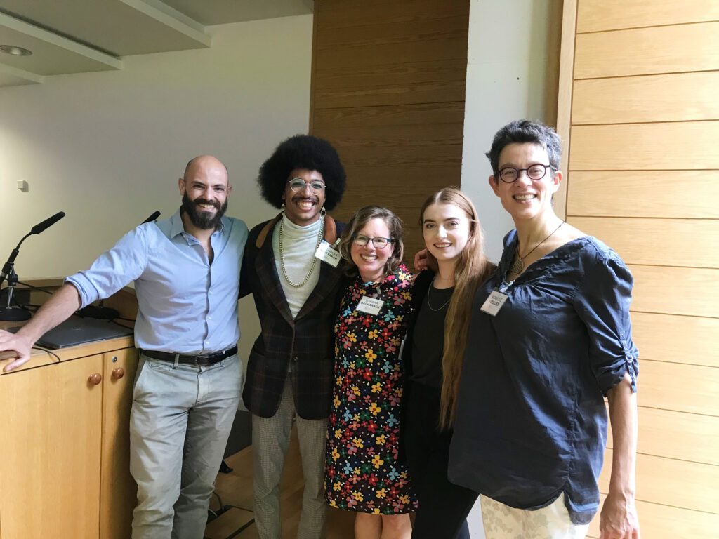 Programme Co-chair, Panos Paris with Invited Symposium 'Art and Social Justice': Nicholas Whittaker, Sondra Bacharach, Daisy Dixon, and Monique Roelofs.