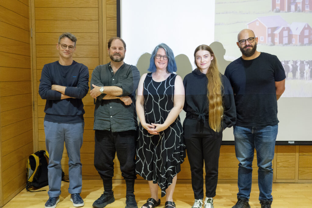 BSA Vice President Hans Maes, with Keynote speakers Jennifer Saul and Raymond Drainville, and Programme Co-chairs Daisy Dixon and Panos Paris